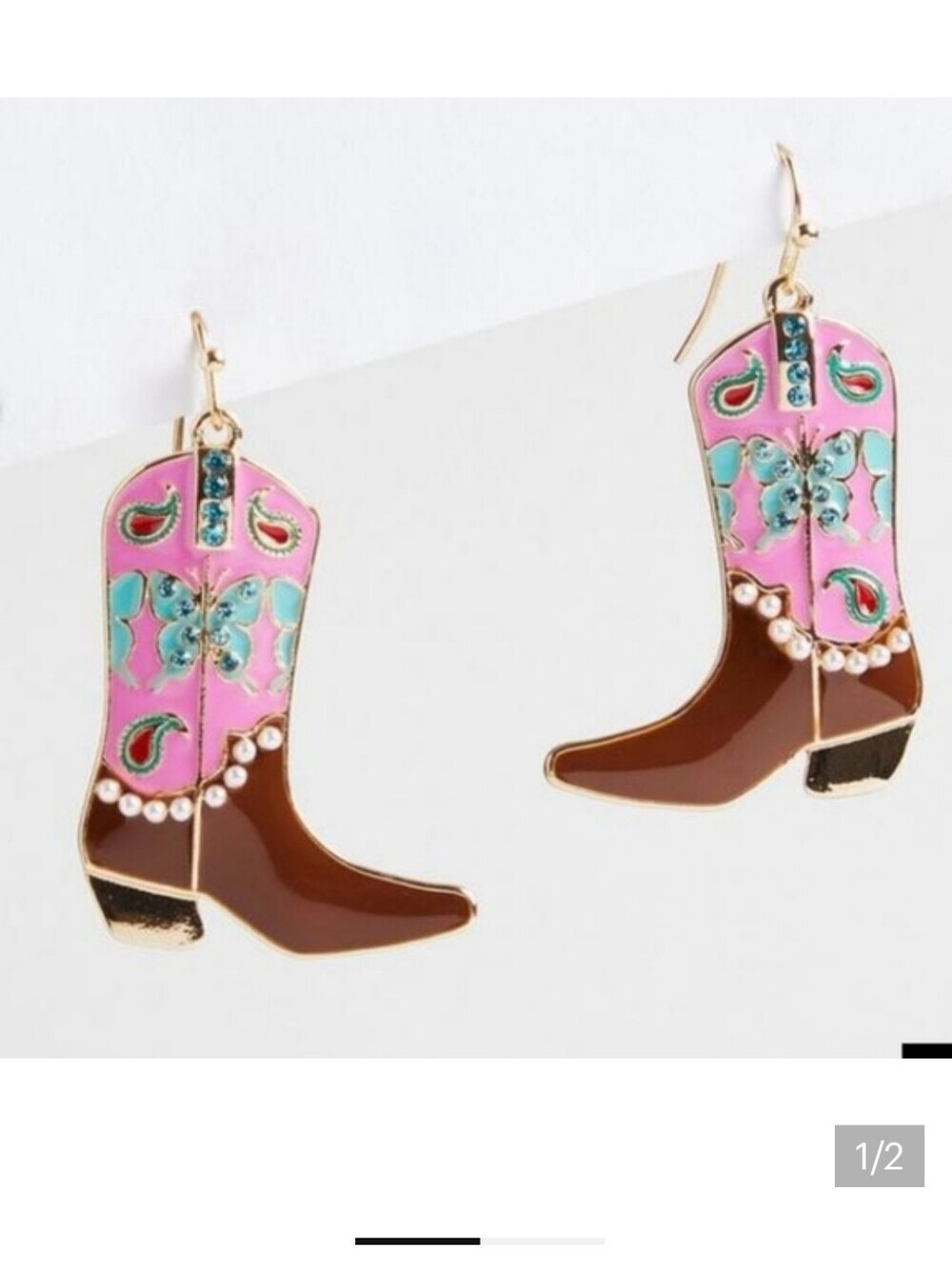 🆕️🤠COWGIRL BOOT STATEMENT EARRINGS🤠